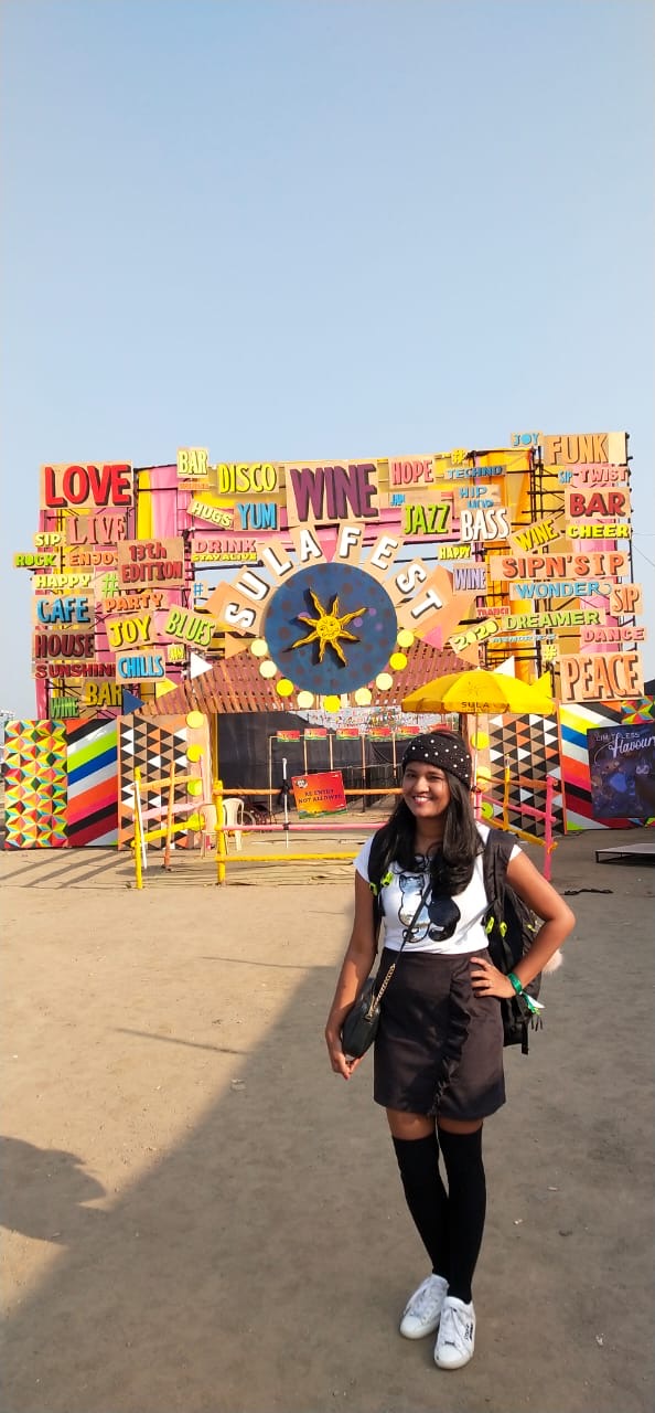 At the entrance of Sula Wine Fest